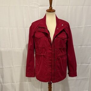 Style & Co. Women's Utility Jacket in Deep Red
